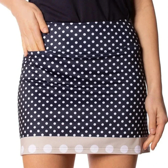 Golftini Pants - Golftini Jealousy Skort Women’s M Polka Dot Golf Tennis Sport Skort